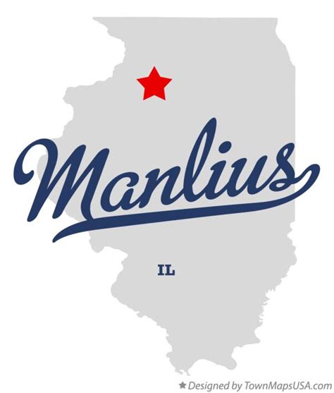 Map of Manlius, Bureau County, IL, Illinois