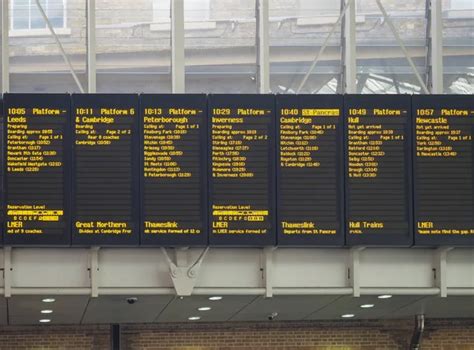 Timetable at Victoria rail station in London Stock Photo by ©nanka-photo 90509966