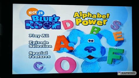 Blue's Room Alphabet Power 2005 DVD Menu Walkthrough (Reverse Version) - YouTube