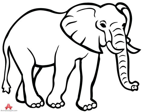 Printable Elephant Outline - Printable Word Searches