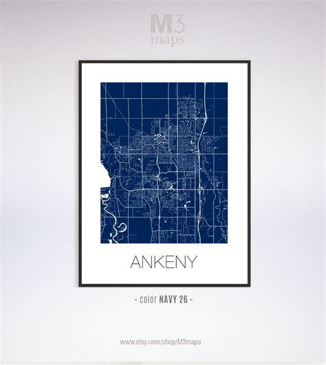 Ankeny Iowa Ankeny IA Map Ankeny Map Ankeny Print Ankeny - Etsy