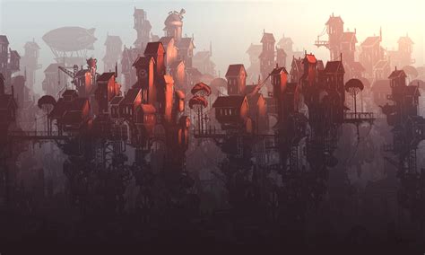 Steampunk city sketch (1) | Images :: Behance