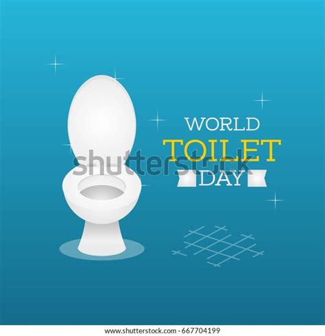 World Toilet Day Vector Illustration Suitable Stock Vector (Royalty ...