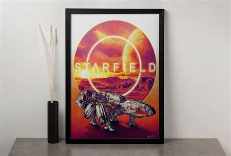 Starfield Art Starfield Canvas Starfield Poster Game Print - Etsy