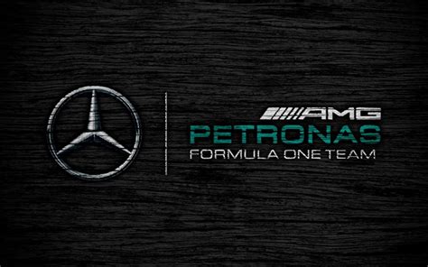 Download wallpapers Mercedes-AMG Petronas, 4k, logo, F1 teams, F1 ...