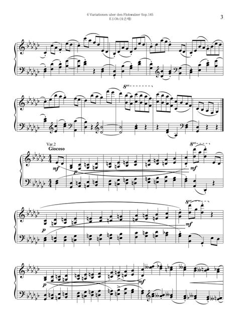 6 Variations on a Theme of Flea Waltz Sop.145 (PDF included) | Eun Jae Oh | EunJae Oh