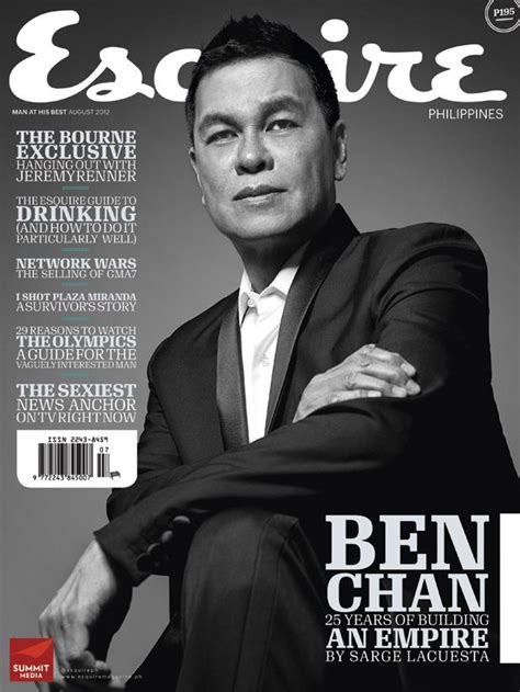 Esquire Philippines August 2012: Ben Chan - Big Beez Buzz