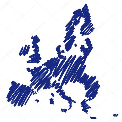 Sketch of europe | Map sketch Europe — Stock Vector © robodread #11401988