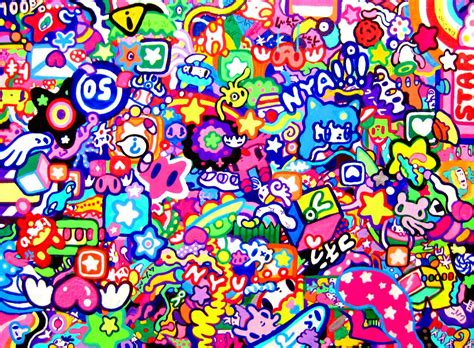 100%Pucoli | Kidcore wallpaper, Eyestrain art, Funky art