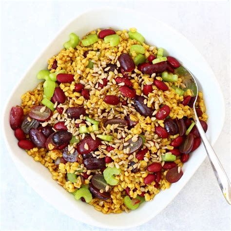 Curried Pearl Barley Salad - A Simple Vegan Recipe - Searching for Spice