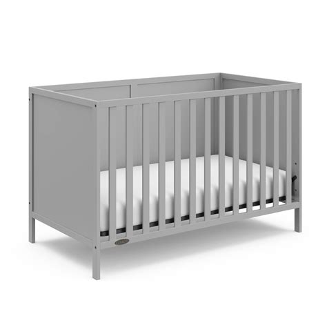 Graco Theo Convertible Crib (Pebble Gray) – GREENGUARD Gold Certified, Converts from Baby Crib ...