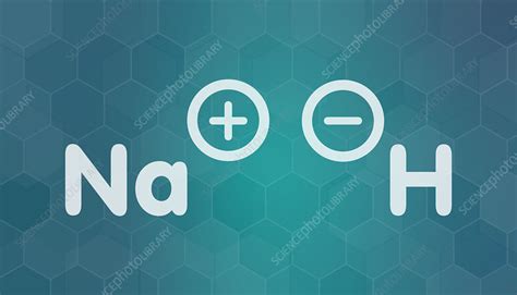 Sodium hydride chemical structure, illustration - Stock Image - F027/9453 - Science Photo Library