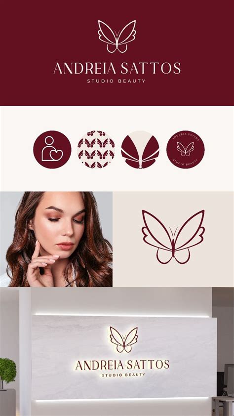 Elegant butterfly beauty studio branding design in 2024 | Beauty salon logo, Beauty salon design ...