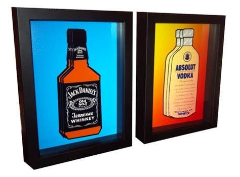 Jack Daniels Bottle Art 3D Pop Artwork Whiskey Gift for Men