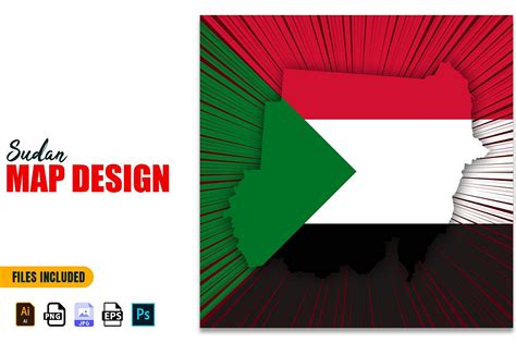 Sudan Independence Day Flag Design Graphic by mspro996 · Creative Fabrica