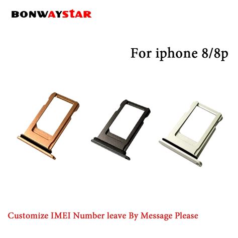 Customize IMEI Number Nano SIM Card Tray Holder For iPhone 8 8 Plus ...