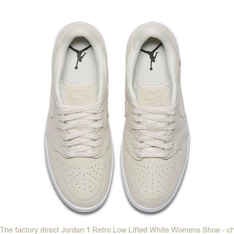 The factory direct Jordan 1 Retro Low Lifted White Womens Shoe – cheap ...