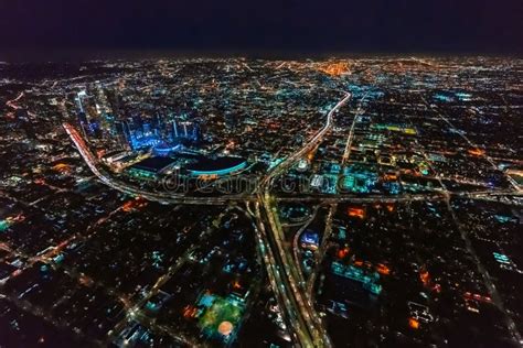 Aerial View of a Massive Highway in Los Angeles Stock Photo - Image of ...