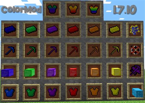 Color Mod for Minecraft 1.7.10 [v2.0] Minecraft Mod