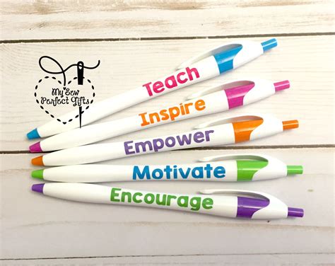 Teacher Pens, Inspirational Pens, Motivational Pens, Teach, Inspire, Empower, Motivate ...