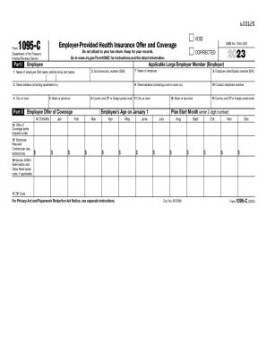 2023 Form IRS 1095-C Fill Online, Printable, Fillable, Blank - pdfFiller