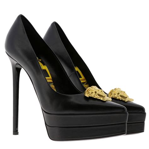 italist | Best price in the market for Versace Versace Pumps Shoes Women Versace - black ...