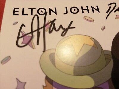 ELTON JOHN & Dua Lipa Cold Heart CD Single & Art Card Signed By Elton x1 *READ* £44.95 - PicClick UK