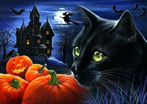 Black Cat Halloween Wallpapers - Top Free Black Cat Halloween ...