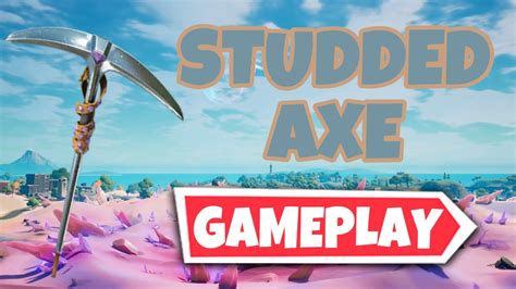 Studded Axe Gameplay in Fortnite! - YouTube