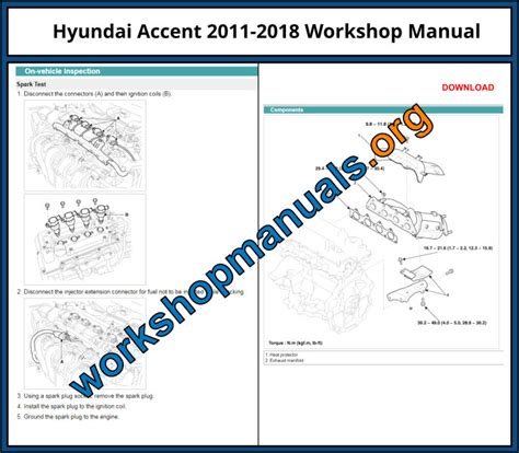 Hyundai Accent 2011-2018 Workshop Repair Manual Download