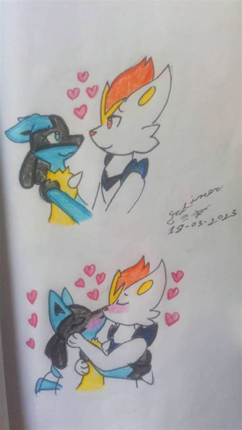 Lucy (lucario) x Roy (cinderace) by Jainer1 on DeviantArt