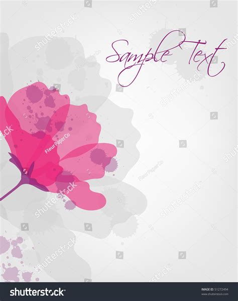 Pink Flower Background Stock Vector Illustration 51272494 : Shutterstock