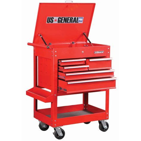 $159.99 U.S. General Pro 95272 700 lbs. Capacity Five Drawer Tool Cart Black Friday, # ...