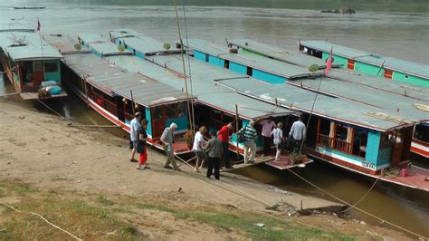 LAOS river cruise Mekong (day 1) - YouTube