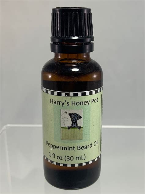 Peppermint Beard Oil –All Natural –Vegan – Harry's Honey Pot