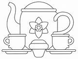 Tea Party coloring Page  Free Printable Coloring Pages sketch template