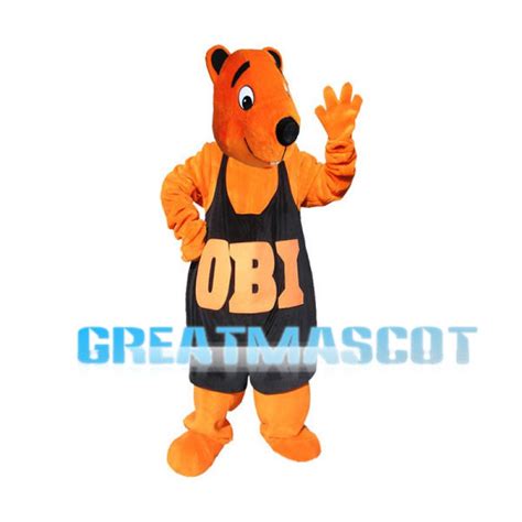 OBI Plush Beaver Mascot Adult Costume