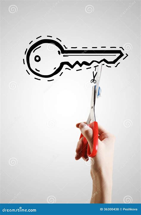 Cut key stock photo. Image of smart, hand, attractive - 36300438