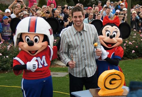 Super Bowl MVP Aaron Rodgers makes good on his promise to go to Disney ...