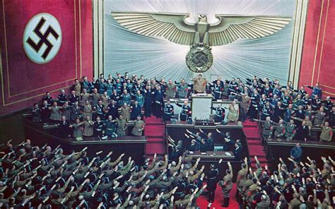 Ovation for Hitler in the Kroll Opera House after announcing the ...