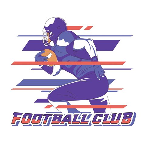 College Football Player 183270 Vector Art at Vecteezy