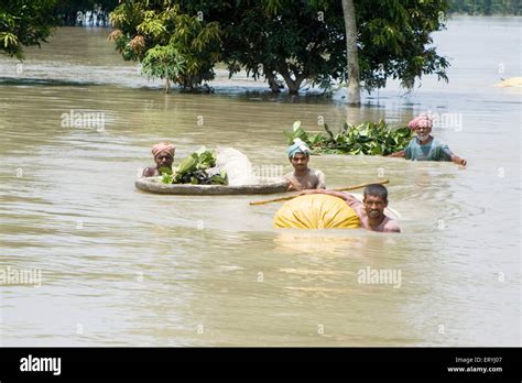 Kosi river flood in year 2008 which mostly made suffered below poverty ...