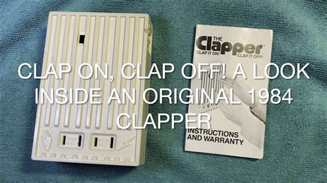 Clap on, Clap off! A Look Inside an Original 1984 Clapper - YouTube