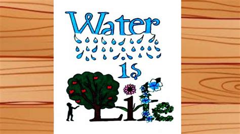 World Water Day Poster Drawing | step by step | easy drawing | #creative #art - YouTube