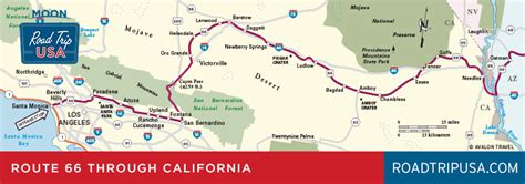 Map Of Route 66 In California - Printable Map