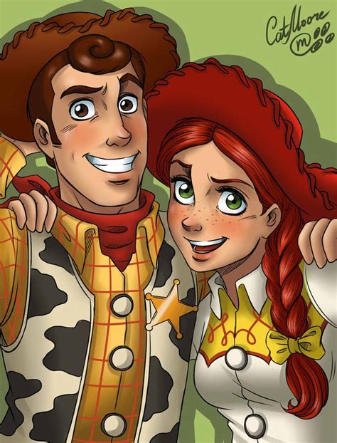 Woody and Jessie by CatMoore.deviantart.com on @DeviantArt | Woody and jessie, Jessie toy story ...