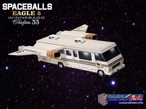 Spaceballs Eagle 5 Paper Model by Dave Winfield - Dave's Card Creations ...