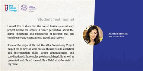 MBA Student Testimonial