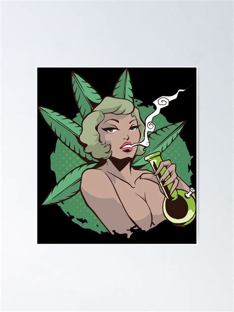 "Anime Weed girl." Poster by emphatic | Redbubble