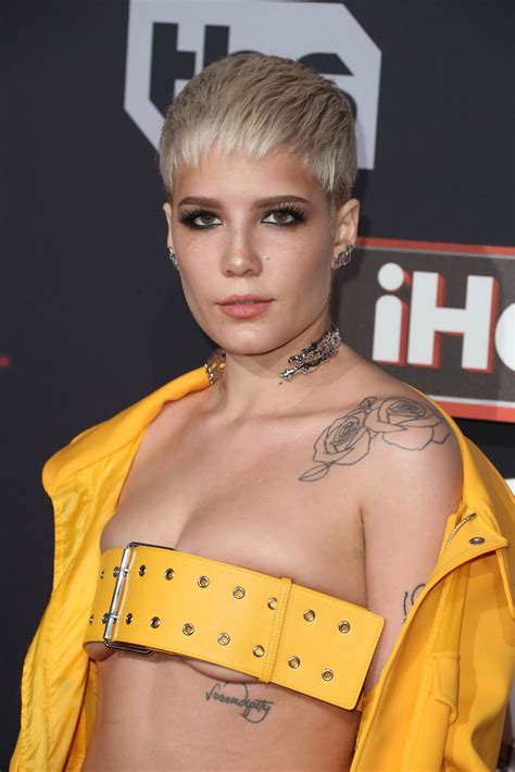 Halsey - iHeartRadio Music Awards in Inglewood 3/5/ 2017 • CelebMafia